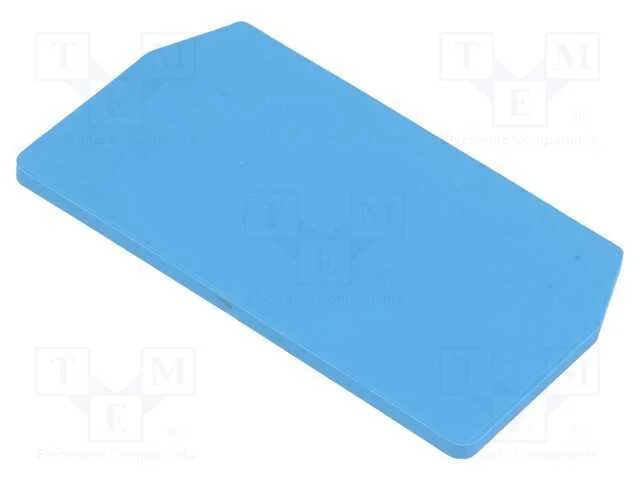 Placa extrema/ de separação, azul, wemid, max.125.