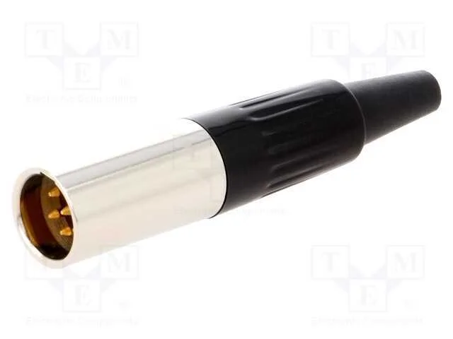 Ficha, Xlr Mini, Macho, Pin: 6, com Cabo, Solda, 1,2a, 0,38mm2, 3,5mm