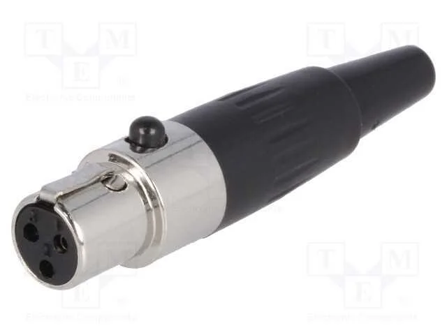 Ficha, Xlr Mini, Fêmea, Pin: 3, com Cabo, Solda, Simples