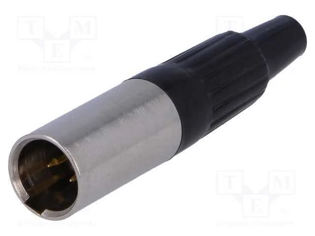 Ficha, Xlr Mini, Macho, Pin: 3, com Cabo, Solda, Simples