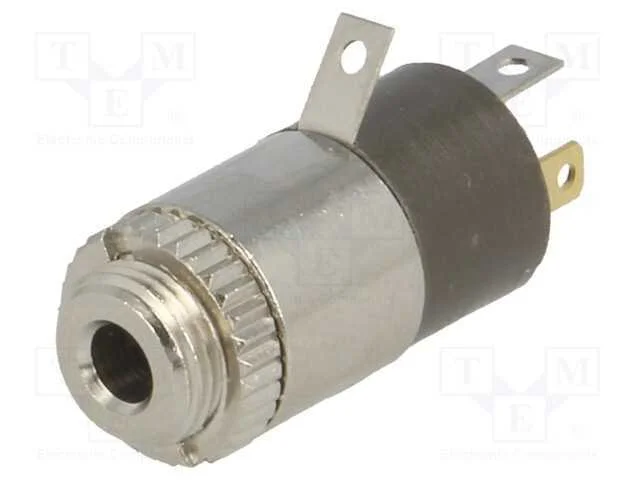Tomada, Jack 2,5mm, Fêmea, Stereo Especial, Faixas: 4, Simples