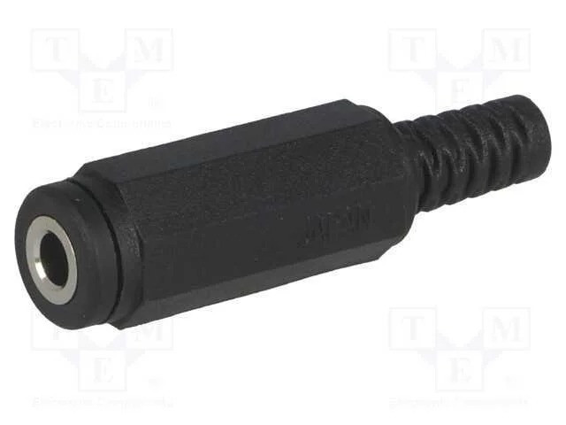 Ficha, Jack 3,5mm, Fêmea, Mono,Com o Anel Protetor, Faixas: 2