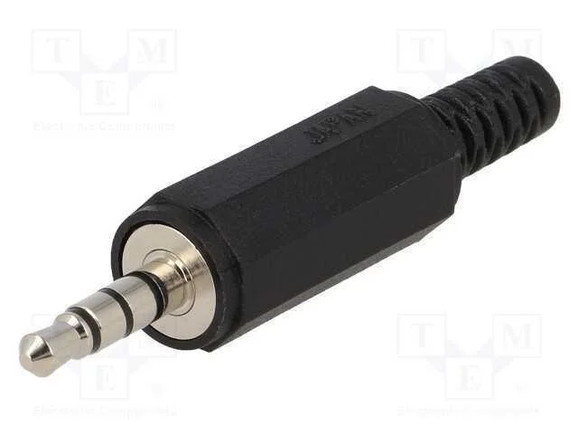 Ficha, Jack 3,5mm, Macho, Stereo Especial,Com o Anel Protetor