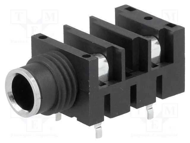 Tomada, Jack 6,3mm, Fêmea, Sem Rosca,Mono,Com Interruptor Duplo