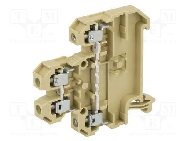 Conector: de carril, 4mm2, faixas: 2, braçadeiras.