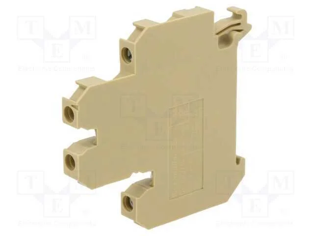 Conector: de carril, 4mm2, faixas: 1, braçadeiras.