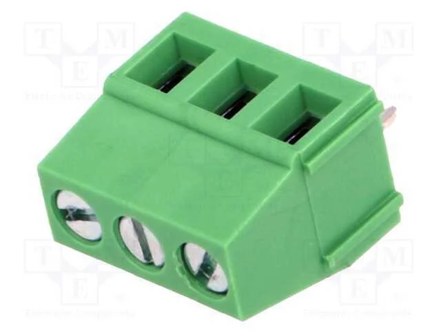 Pcb Bloco Terminal, Angulares, 5mm, Faixas: 3, para Pcb, 2,5mm2