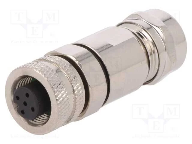 Ficha, M12, Pin: 5, Fêmea, Código A-Devicenet / Canopen, com Cabo