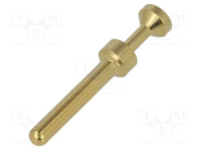 Contacto, macho, liga em cobre, dourado, 0,14÷0,3.