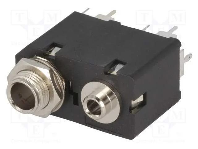 Tomada, Jack 3,5mm + Jack 6,3mm, Fêmea, Mono,Duplas, Faixas: 2