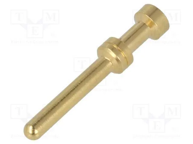 Contacto, macho, liga em cobre, dourado, 1mm2, Ha.