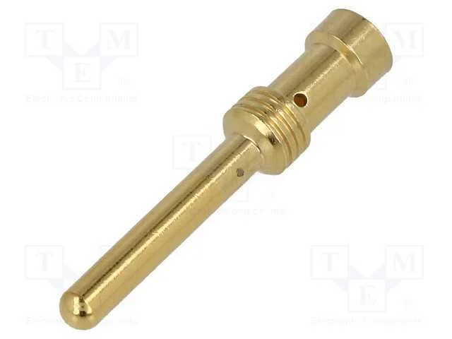 Contacto, macho, liga em cobre, dourado, 2,5mm2, .