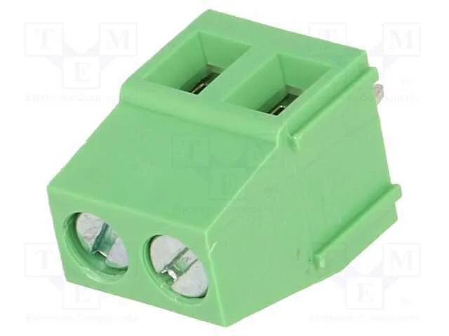 PCB bloco terminal, angulares, 5mm, faixas: 2, pa.