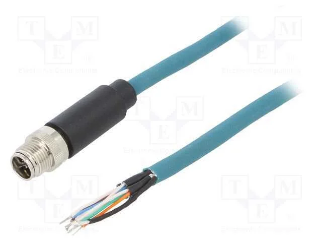 Cabo para Sensores/Automatização, Pin: 8, Macho, Ip67, 48v, 500ma