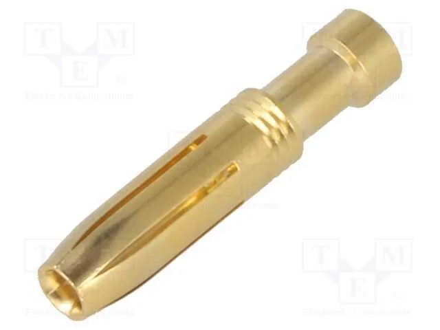Contacto, fêmea, liga em cobre, dourado, 2,5mm2, .