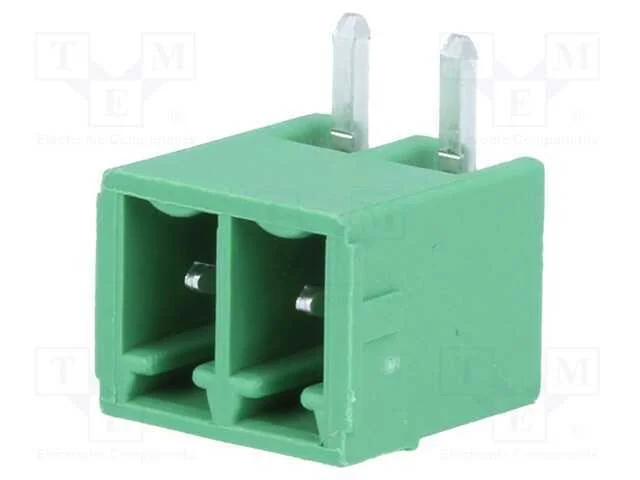 Bloco terminal separável, 3,81mm, faixas: 2, angu.