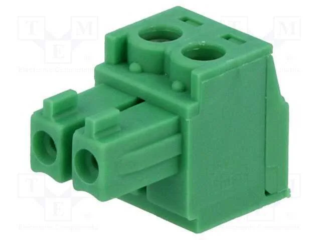 Bloco Terminal Separável, 3,81mm, Faixas: 2, Simples, Ficha, Fêmea