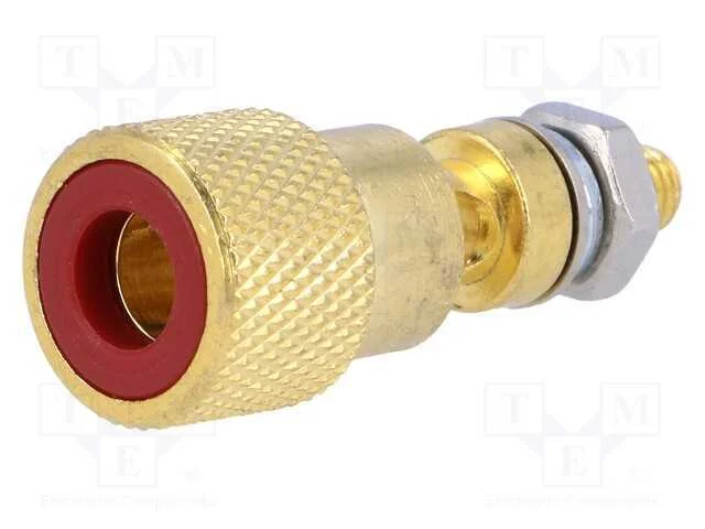 Aperto, para Colunas, com Tomada Lateral 4mm, Mat: Latão