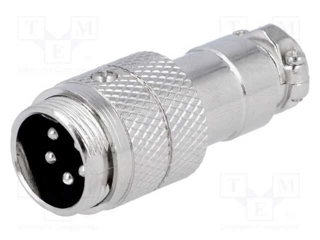 Ficha, de Microfone, Macho, Pin: 5, com Cabo, Simples
