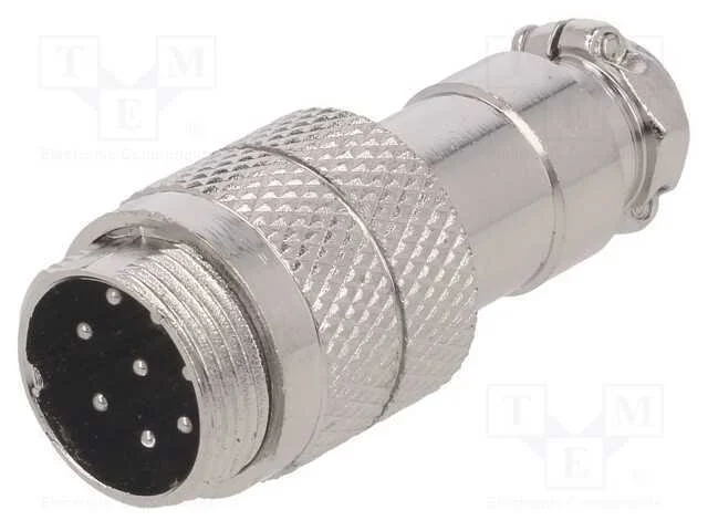 Ficha, de Microfone, Macho, Pin: 8, com Cabo, Simples