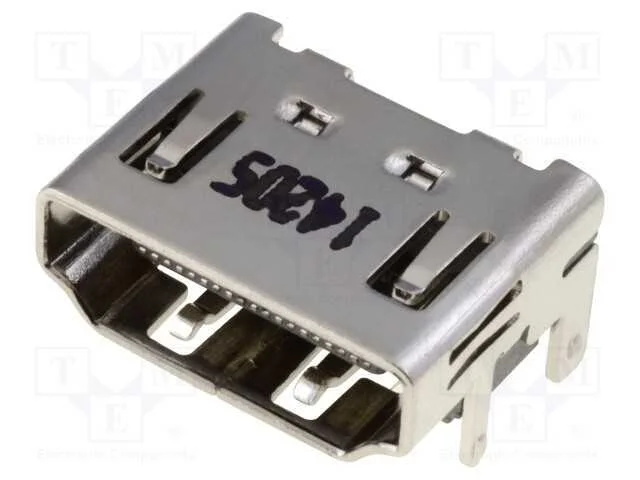Conector: Hdmi, Tomada, Pin: 19, Dourado, Angulares 90, Smt