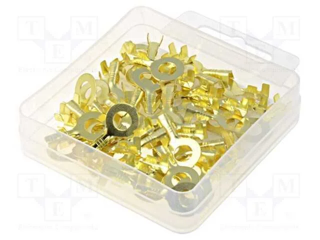 Conjunto: terminais tipo anel, M6, 0,5÷1,5mm2, la.