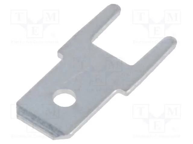 Conetor: plano, 4,8mm, 0,5mm, THT, bronze, estanh.