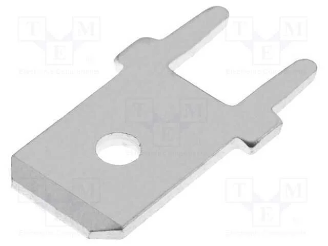 Conetor: Plano, 6,3mm, 0,8mm, Fêmea, Tht, Estanhado, Latão