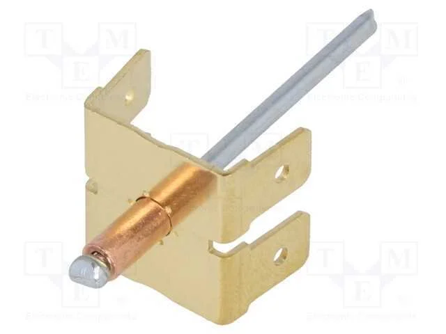 Conetor: plano, 6,3mm, 0,8mm, 4x macho, com o reb.