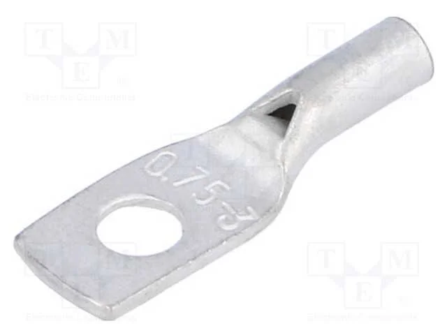 Terminal: anel tubular, M3, 0,75mm2, cerrar, com .