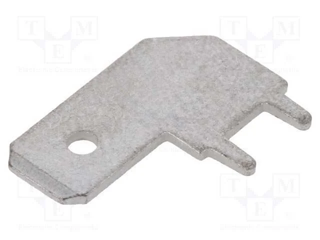 Conetor: Plano, 6,3mm, 0,8mm, Fêmea, Tht, Com.Tot: 16,2mm