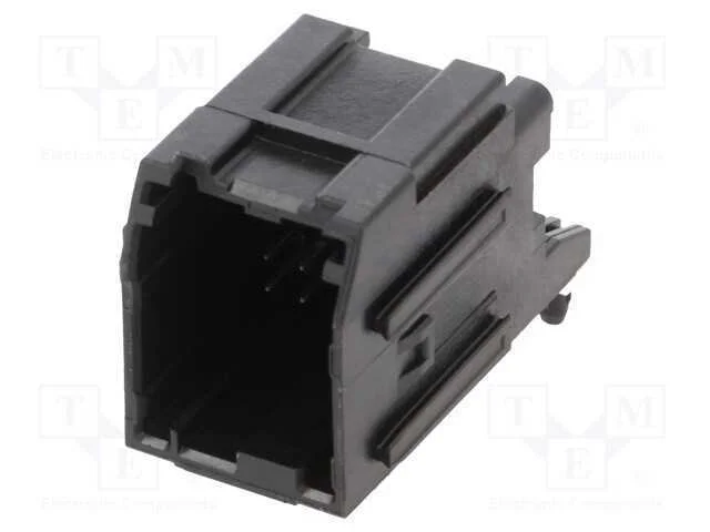 STAC64 RA HDR 8 CKT BLK POL A TRAY