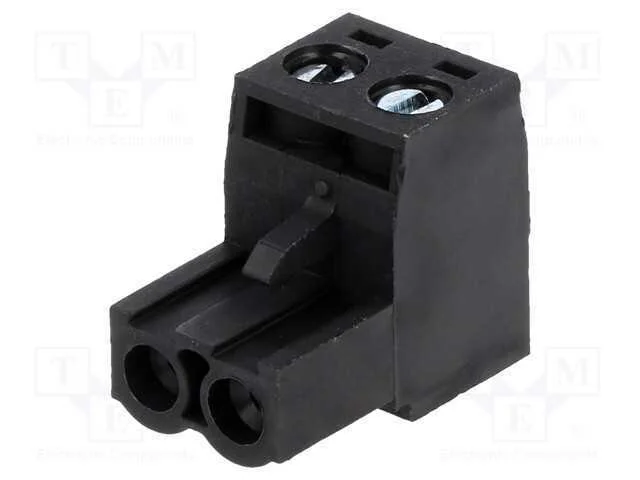 5.08MM EURO PLUG RA BLK 2CKT