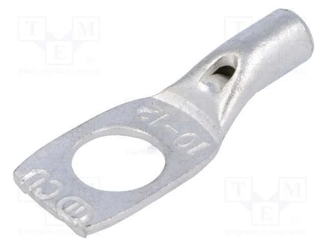Terminal: Anel Tubular, M12, 10mm2, Cerrar, com Cabo, Estanhado