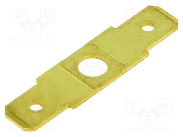 Conetor: plano, 6,3mm, 0,8mm, 2x macho, M4, não i.