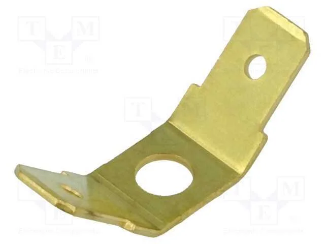 Conetor: plano, 6,3mm, 0,8mm, 2x macho, M4, n&atilde;o i.