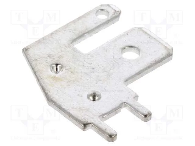 Conetor: plano, 0,8mm, 2x macho, THT, latão, esta.