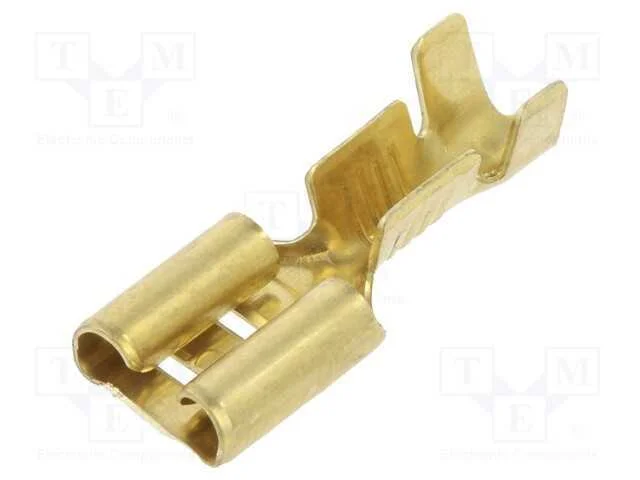 Conetor: plano, 6,3mm, 0,8mm, macho, 1÷2,5mm2, ce.