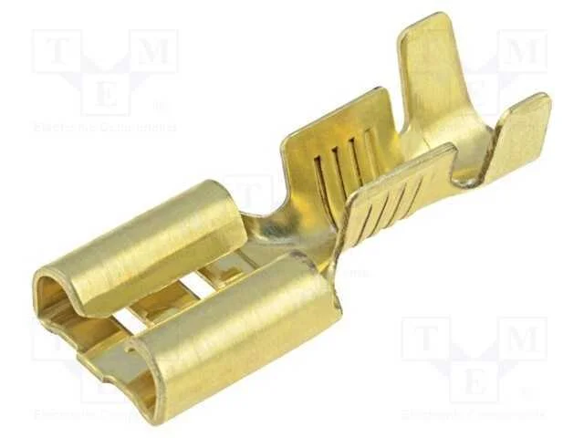Conetor: plano, 6,3mm, 0,8mm, macho, 1÷2,5mm2, ce.