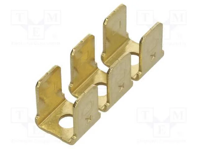 Conetor: plano, 6,4mm, 0,8mm, fêmea, M3, 6x conec.