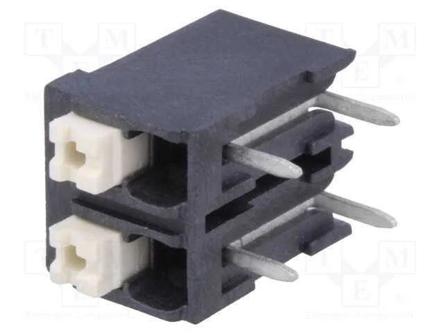 Pcb Bloco Terminal, Angulares 90, 5mm, Faixas: 2, para Pcb, 17,5a