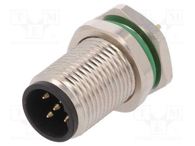Tomada, M12, Pin: 5, Macho, Código B-Profibus, Tht, Ip67, 60v, 4a