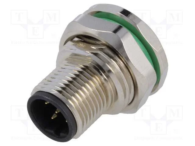 Tomada, M12, Pin: 5, Macho, Código B-Profibus, Tht, Ip67, 60v, 4a