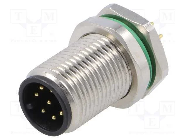 Tomada, M12, Pin: 8, Macho, Código A-Devicenet / Canopen, Tht, Ip67