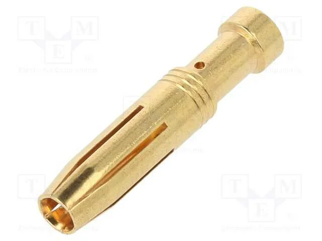 Contacto, fêmea, liga em cobre, dourado, 2,5mm2, .