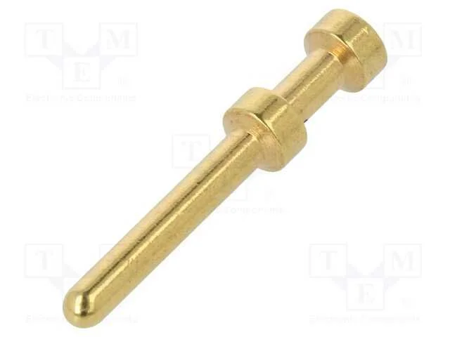 Contacto, macho, liga em cobre, dourado, 0,37mm2,.