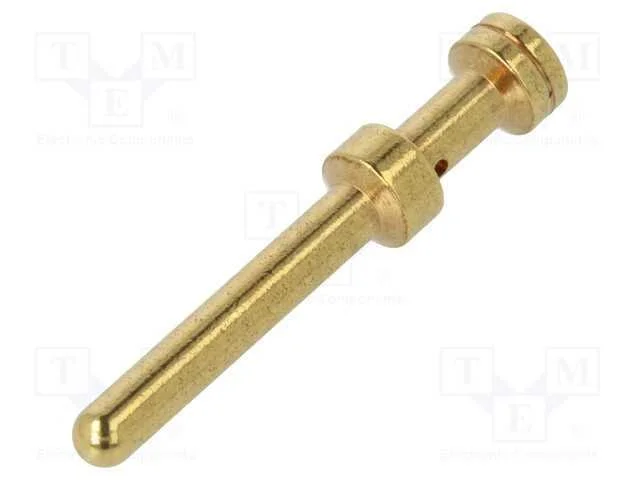 Contacto, macho, liga em cobre, dourado, 0,75mm2,.
