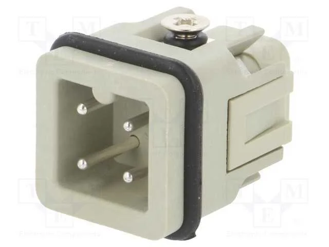 Conector: Hdc, Inserto de Contatos, Macho, Hdc, Pin: 4, 3+Pe, 10a