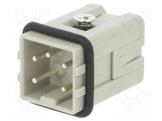 Conector: Hdc, Inserto de Contatos, Macho, Hdc, Pin: 5, 4+Pe, 10a
