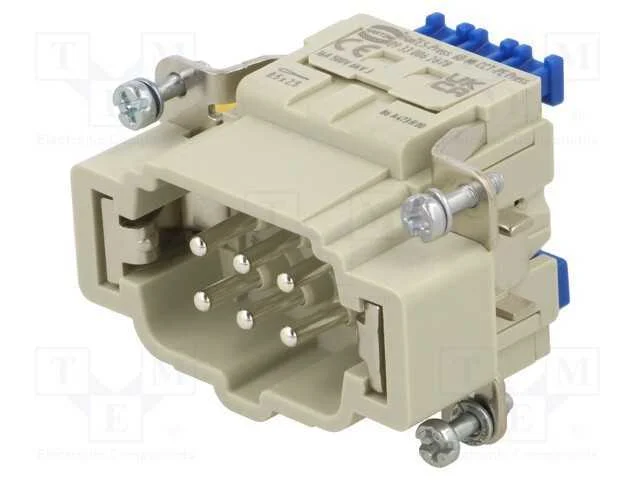 Conector: HDC, inserto de contatos, macho, Han B,.